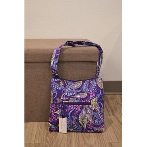 Vera Bradley NWT Women Quilted Floral Crossbody Shoulder Bag Purse Purple